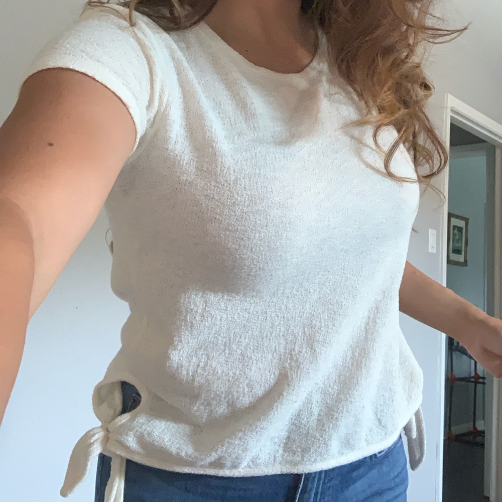 Madewell cream T | xs